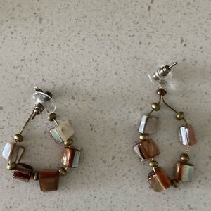 Brown fashion earrings